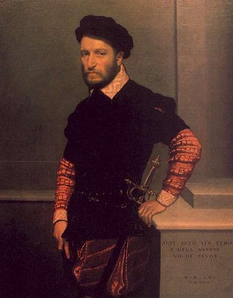 Giovanni Battista Moroni Portrait of the Duke of Albuquerque Sweden oil painting art
